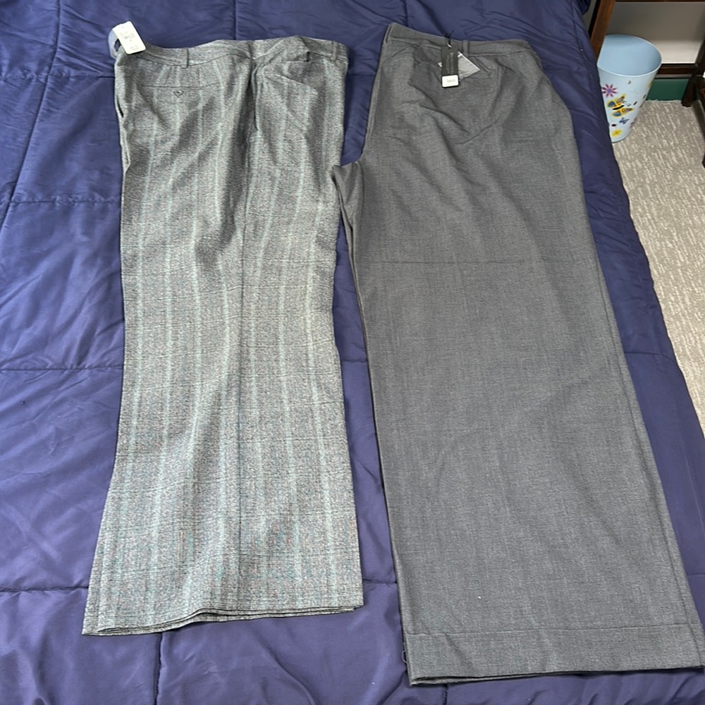Lane Bryant dress trousers, 26 tall, two pairs